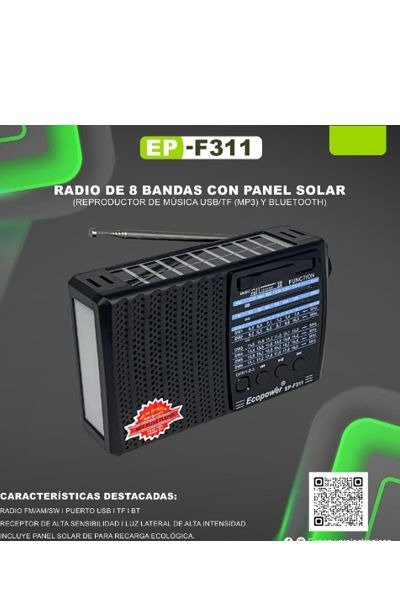 Producto - RADIO  EP-F311 Solar