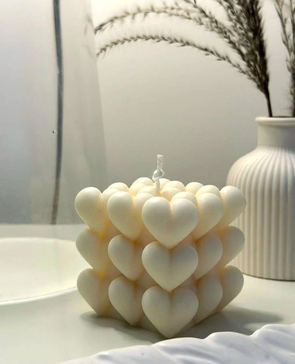 Producto - Vela buble de corazones