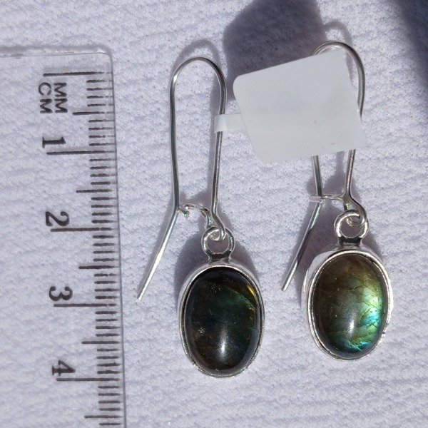 Producto - Aros plata-925 Labradorita - 2