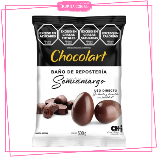 Producto - Chocolate semiamargo chocolart x500gr
