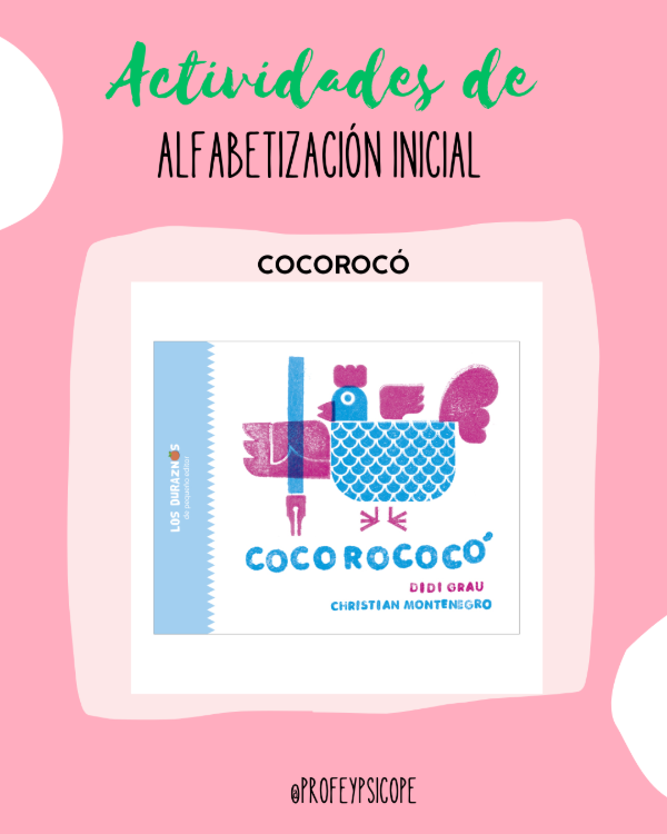 Producto - Cocorocó actividades de alfabetización