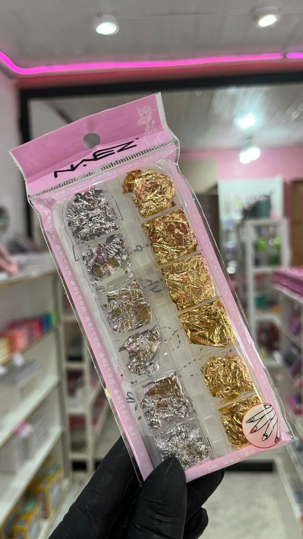 Producto - Set papel oro y plata naez