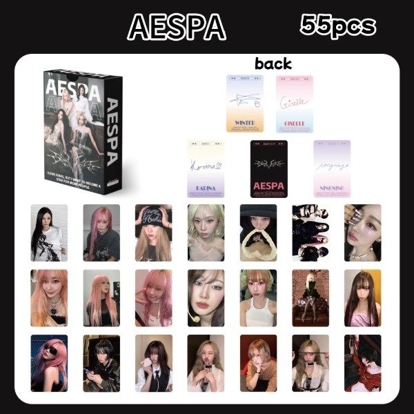 Producto - Set 55x Photocards AESPA - 2