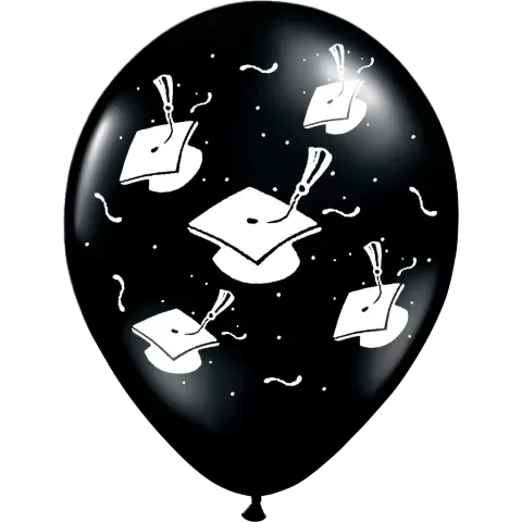 Producto - Globos egresados negros x5
