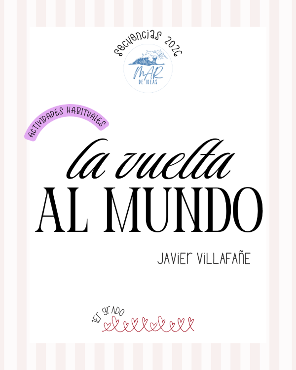 Producto - Actividad Habitual 1er Grado La vuelta al Mundo. Javier Villafañe