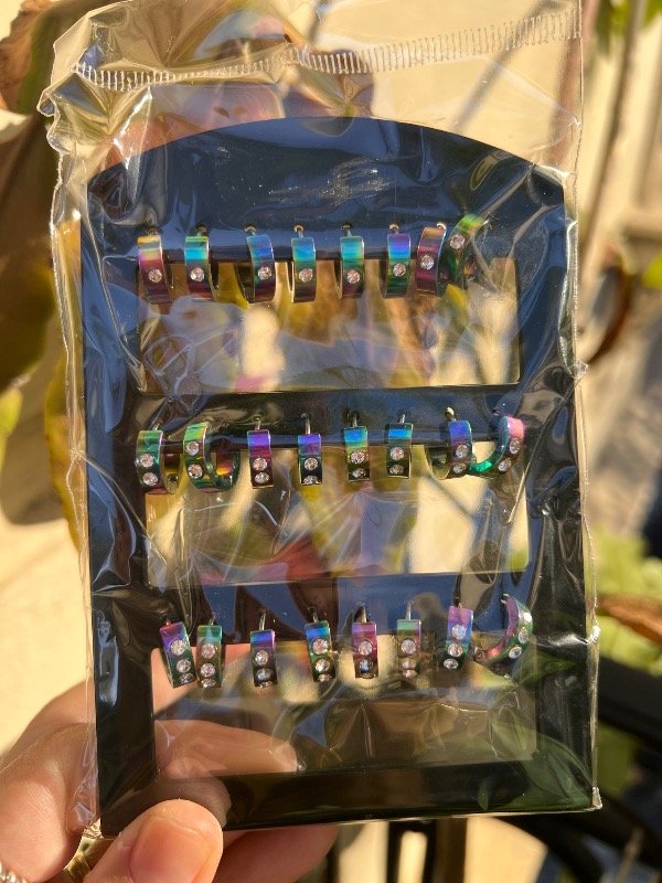 Producto - Blister de aros tornazoon con stras