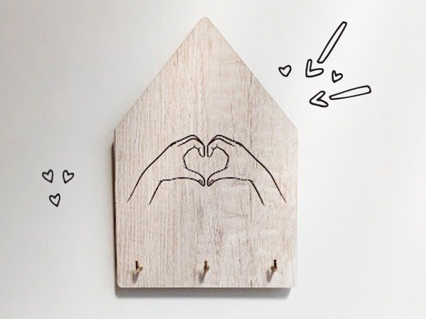 Producto - Porta Llave Manos Corazón