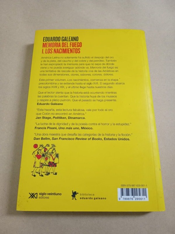 Producto - Memoria del fuego #1 Los nacimientos - Eduardo Galeano - Siglo XXI 2015 - 1