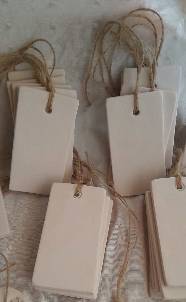Producto - 18 Placas De Cerámica Bizcocho Perfumar y Artesanía