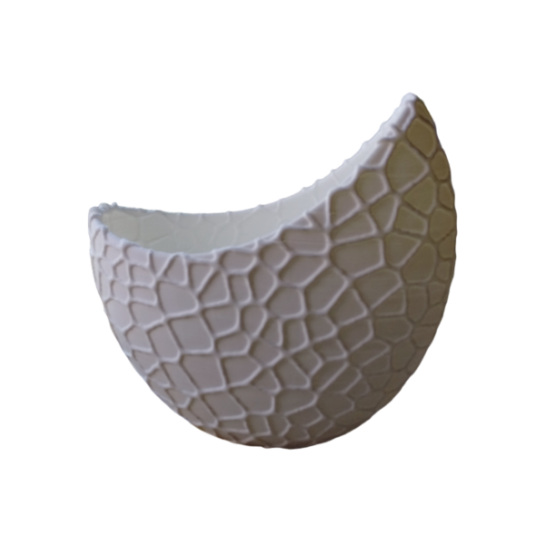 Producto - Maceta En Forma De Medialuna Con Textura Moderna Aesthetic