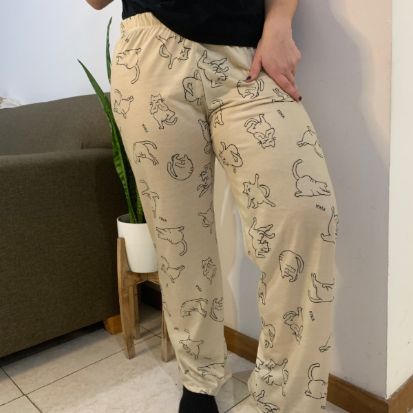 Producto - Pantalon gatos arena