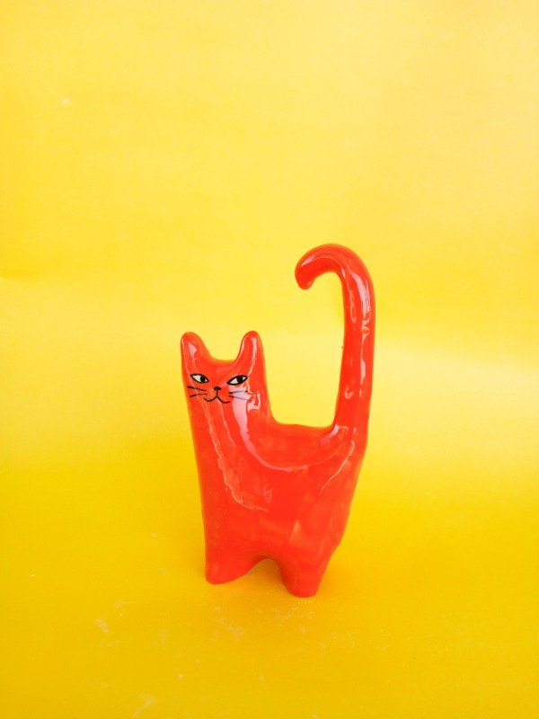 Producto - Esculturita Gato Naranja