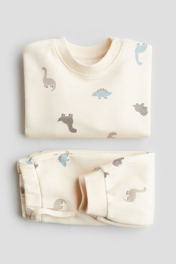 Producto - Conjunto HyM dinos natural frisado - 3