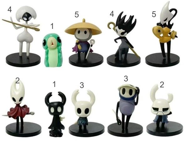 Producto - Gashapones Hollow Knight por dúo - 8cm (ingrese para elegir)