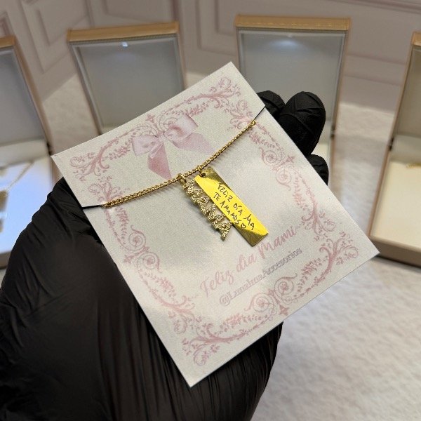 Producto - Collar: Dedicatoria escrita a mano para Mamá - 2