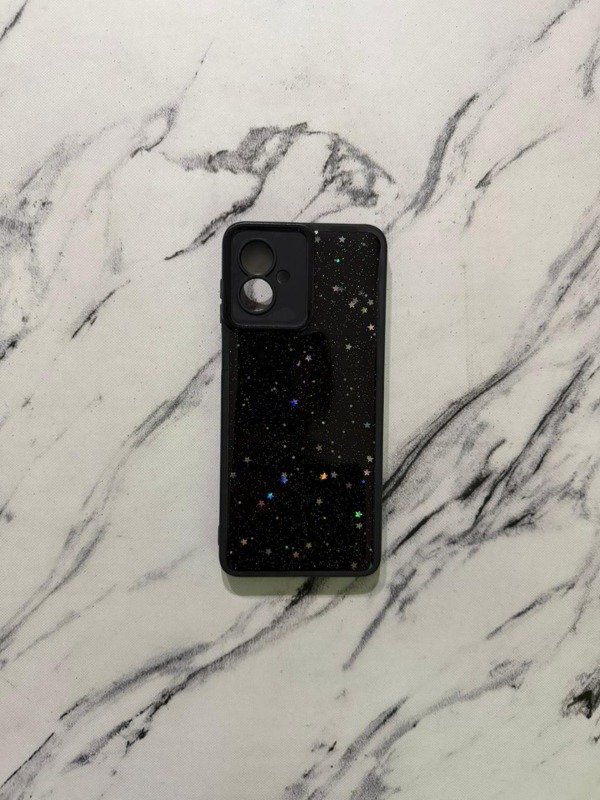 Producto - Brillos con estrellas negra