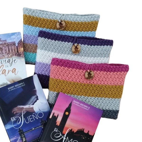 Producto - Fundas para libros tejidas - Personalizadas