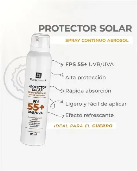 Producto - Spray Continuo Aerosol Solar FPS 55+