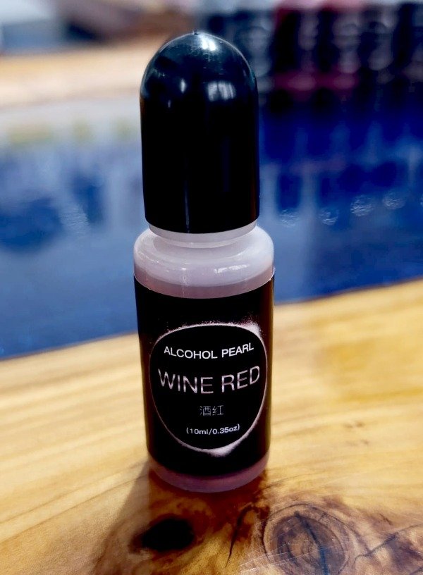 Producto - Pigmento liquido perlado x 10 ml - color Rojo Vino