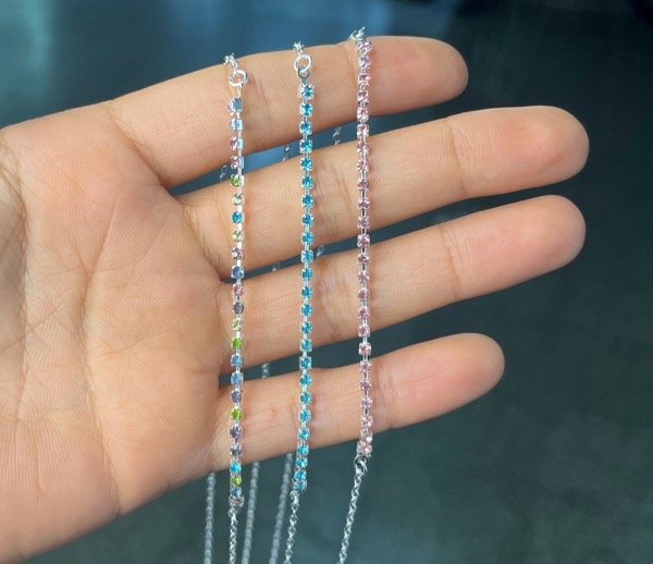 Producto - Laminado cadena con strass de color