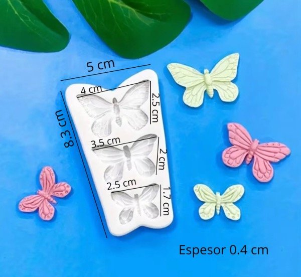 Producto - MOLDE SILICONA x3 MARIPOSAS - 1