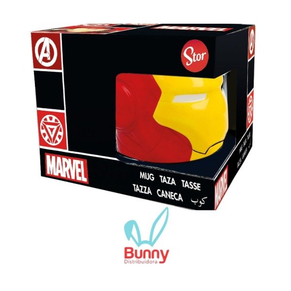 Producto - STOR - CERAMIC 3D MUG IN GIFT BOX IRONMAN 14 OZ - 1