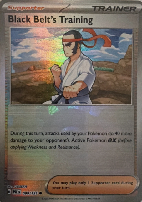Producto - Black Belt's Training (PokeBall Pattern) 099/131 - Prismatic Evolutions - Holo