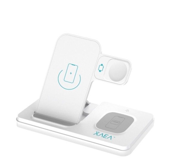 Producto - ESTACION DE CARGA INALAMBRICA 3 EN 1 ZENTRA HT514 MODX000H  BLANCO - 1