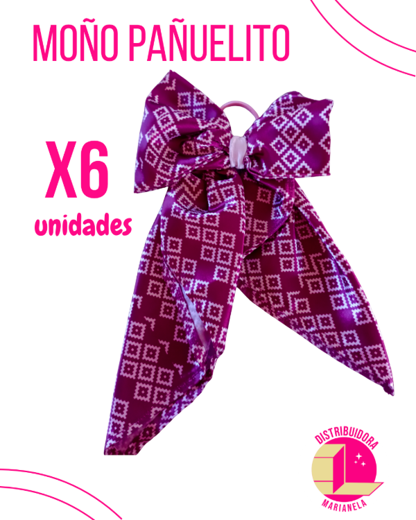 Producto - Colitas Moño con Pañuelito - Pack x6 unidades