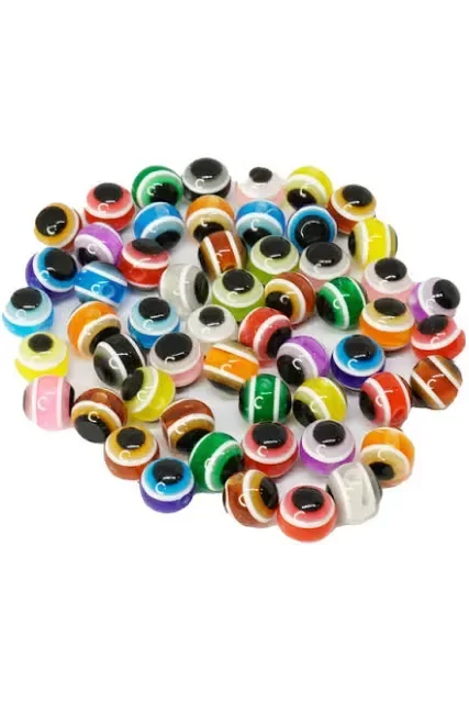 Producto - Ojo turco colores perforado bolita 8 mm