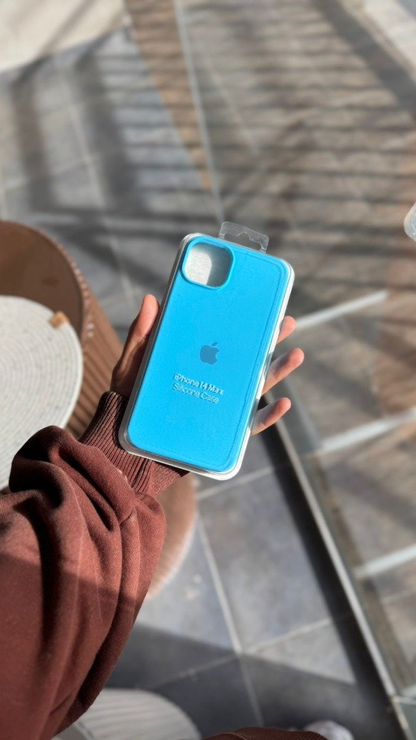 Producto - Silicone Case Celeste (Iphone 14 plus)