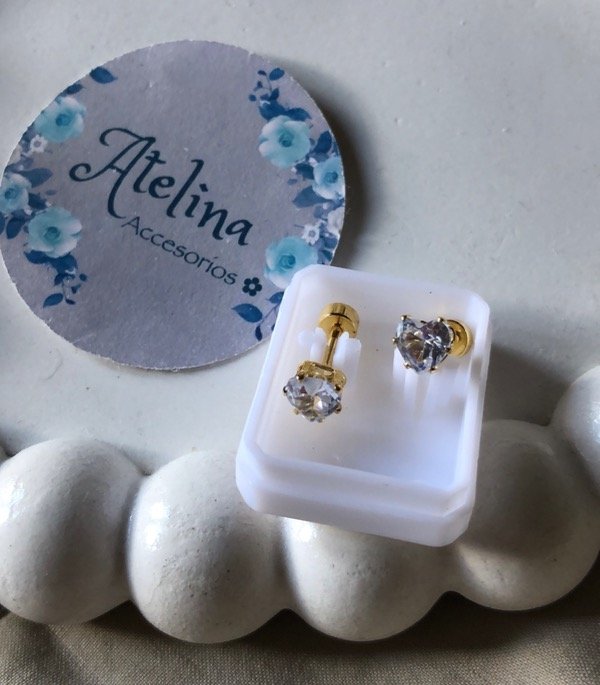 Producto - Abridor corazón cristal blanco