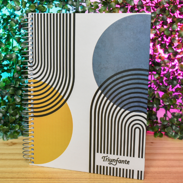 Producto - CUADERNO C/ESPIRAL GEOMETRICAS T/ENC A5 100 977190
