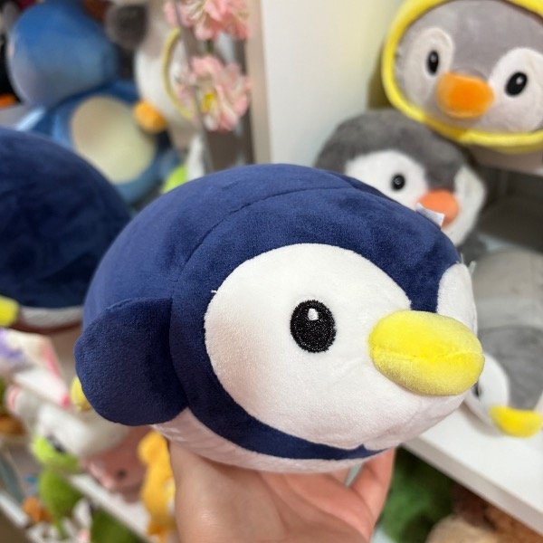 Producto - Pingüino acostado azul 20cm - 1