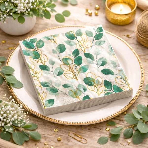 Producto - Servilleta Hojas mod. 1 x 12