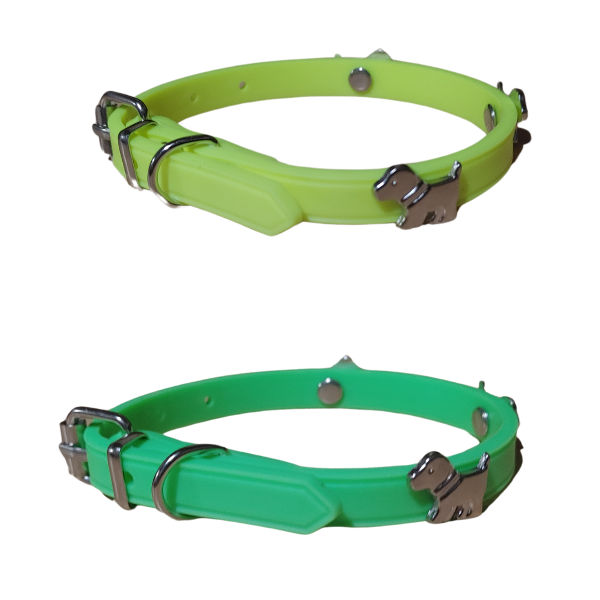 Producto - Collar Silicona Perro Lisa Hipoalergénica Colores 30x1cm - 2