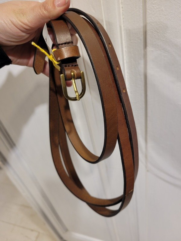 Producto - Cinturón SOHO cuero marrón doble 196 cm - PRECIO: 9X