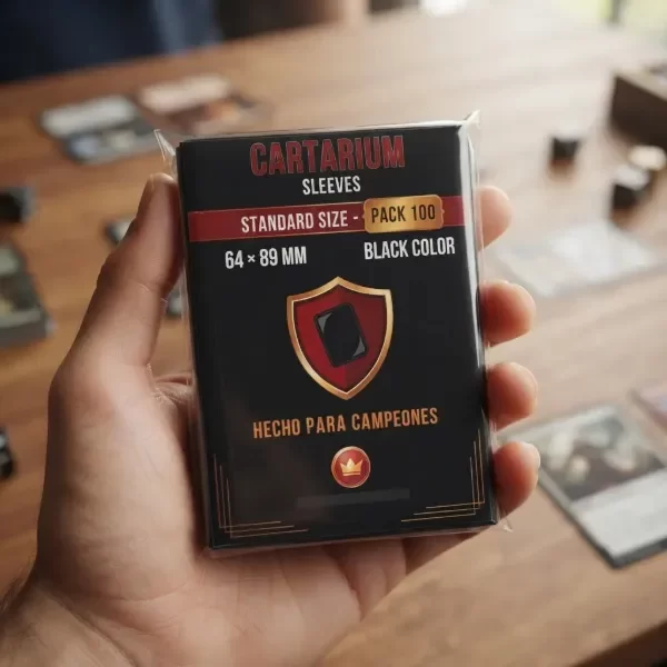 Producto - Sleeves Cartarium Standard 64x89 mm Negras Commander Pack x100 - 1
