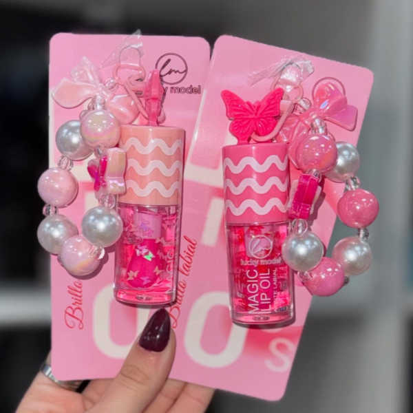 Producto - Lip Gloss llavero perlas mariposa - 0