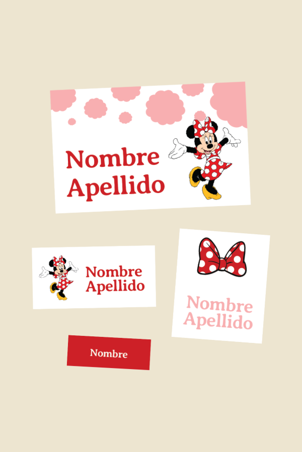 Producto - etiquetas escolares [minnie mouse]