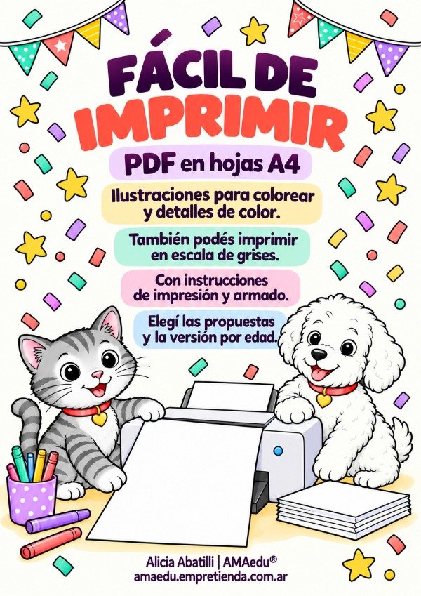Producto - EL CUMPLE MÁGICO DE MERLÍN E INÉS (Pack Imprimible - 4 Propuestas) - 7