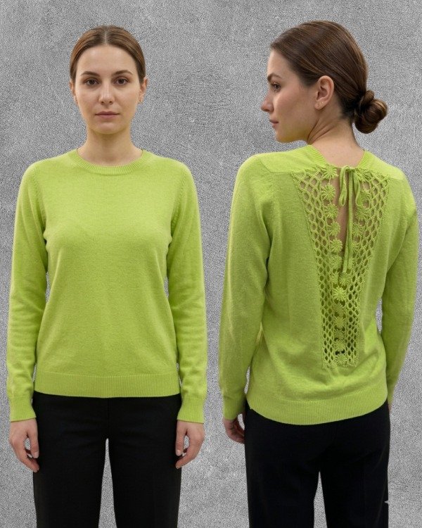 Producto - A8656 Buzo de Bremer con detalles en Broderie en la espalda