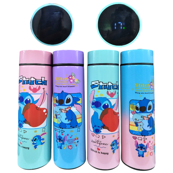 Producto - Botella Termica Acero Inoxidable 500ML Con Temperatura Diseño Stitch 024K