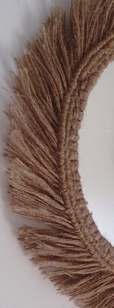 Producto - Espejo 35cm Artesanal - Yute - 2