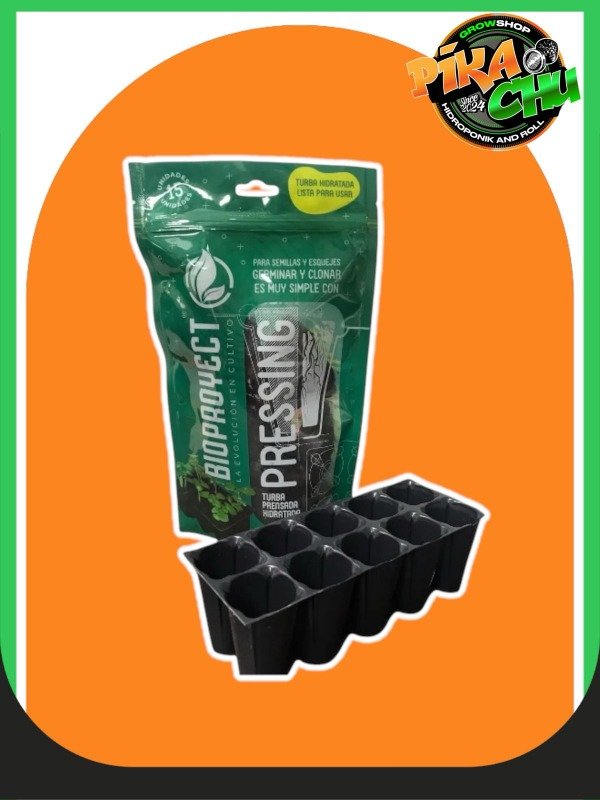 Producto - BIOPROYECT Jiffy Turba Prensada c/ Bandeja x15