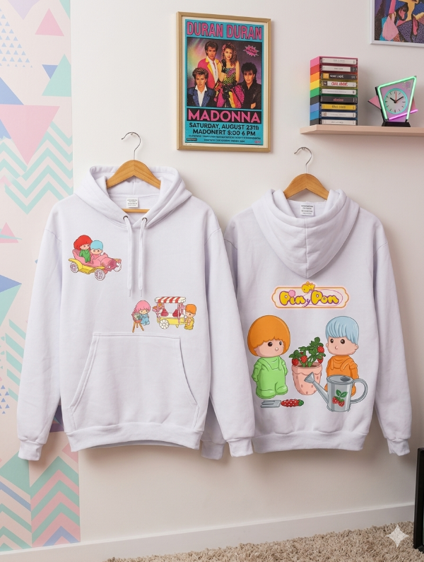 Producto - Buzo Canguro Frisa Pin y Pon Blanco