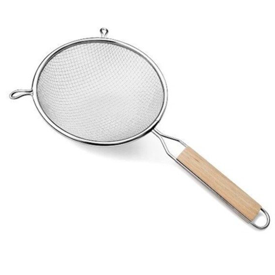 Producto - COLADOR MANGO MADERA 18 CM CRYSTAL ROCK