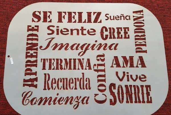 Producto - Stencil - 30 x 40 cm - Cod. 7124
