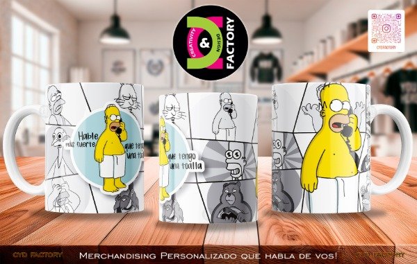 Producto - Taza - Serie de TV - Los Simpsons - TZ-RT-BL-11OZ-264-TVS-SMP
