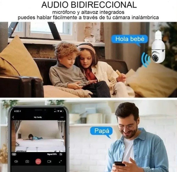 Producto - Cámara de Seguridad Foco 360 - 1